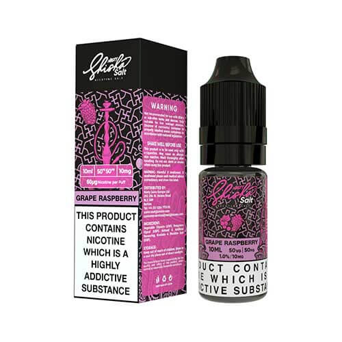 [Old Range ] Nasty Shisha Salts - Grape Raspberry E-Liquid 10ml -10mg